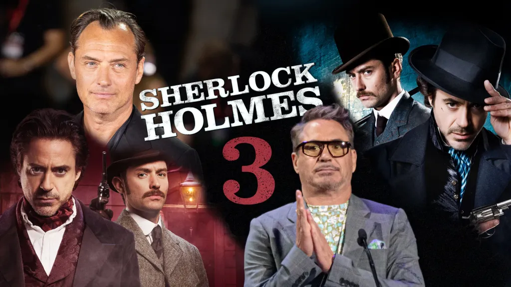 Sherlock Holmes 3 mit Robert Downey Jr. und Jude Law – Collage von Cinemapatrol